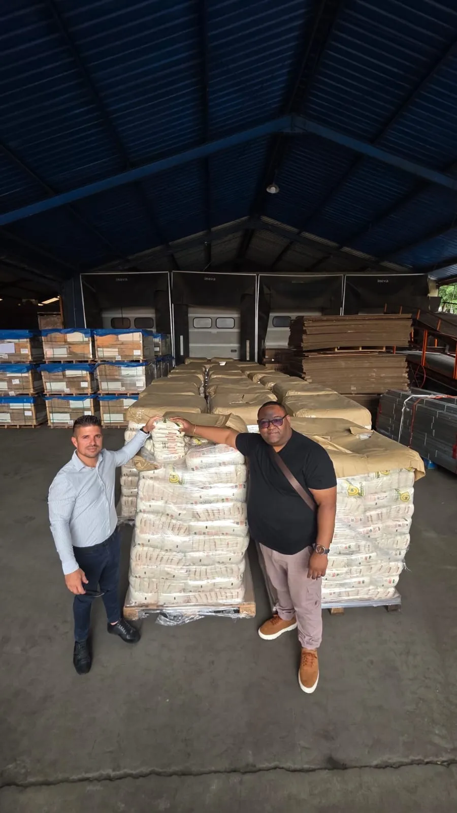 Consolidating pallets with our team