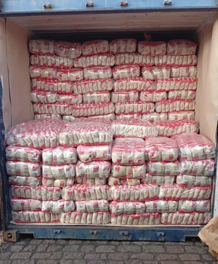 Container stuffed with cargo