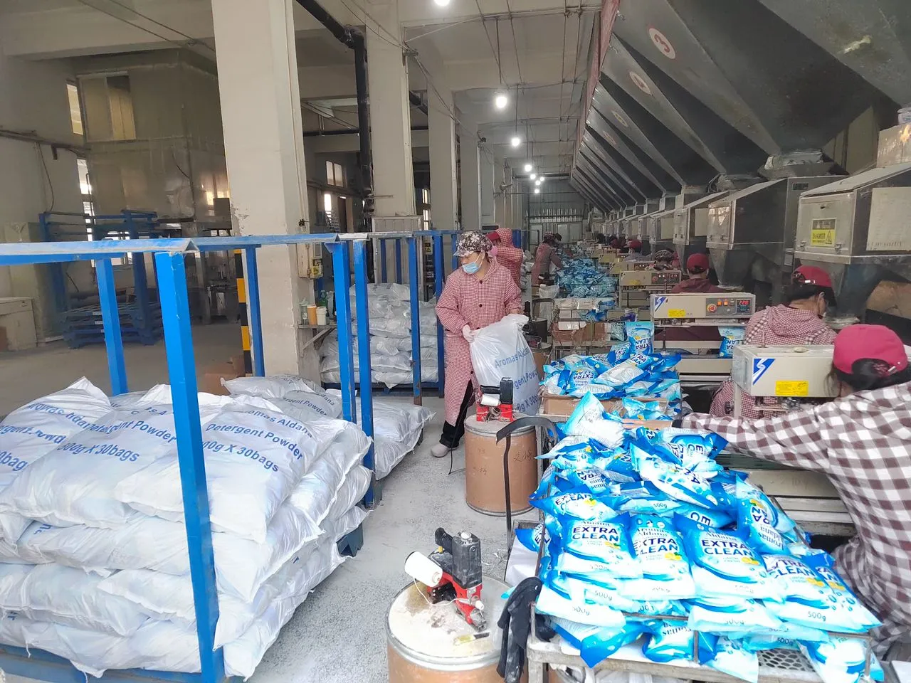 Packing line at the factory