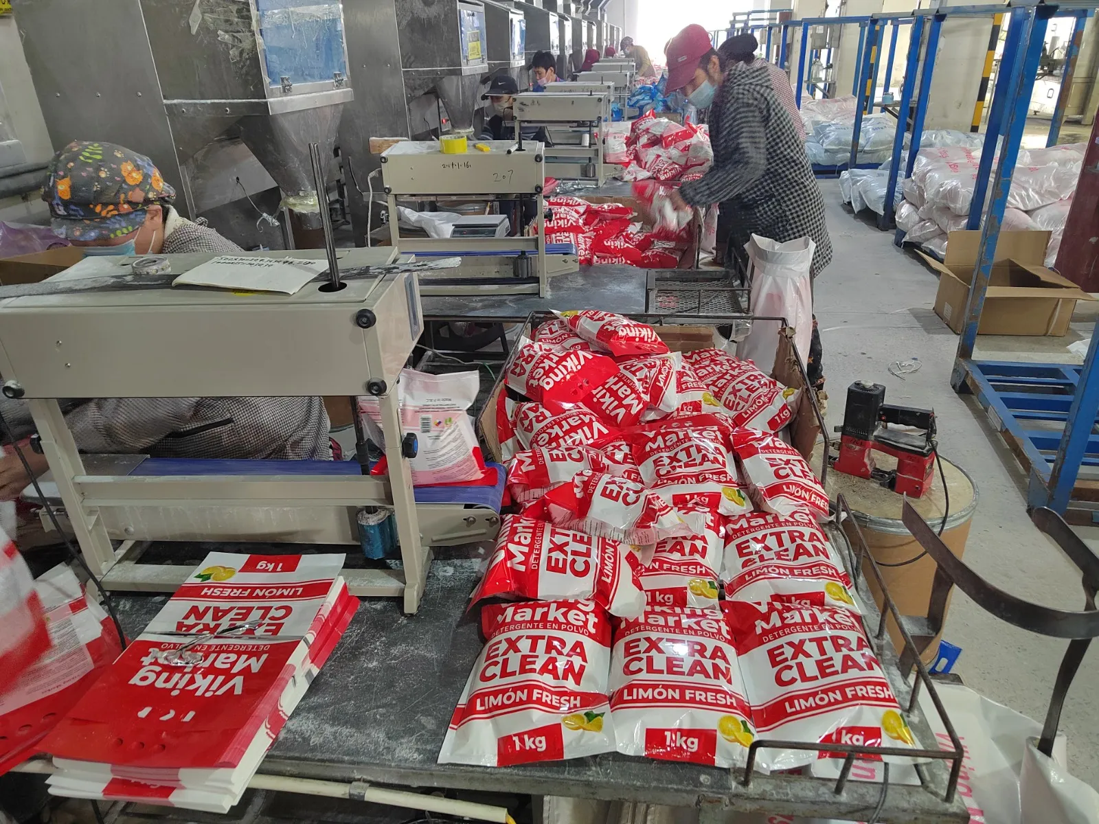 Packing line at the factory