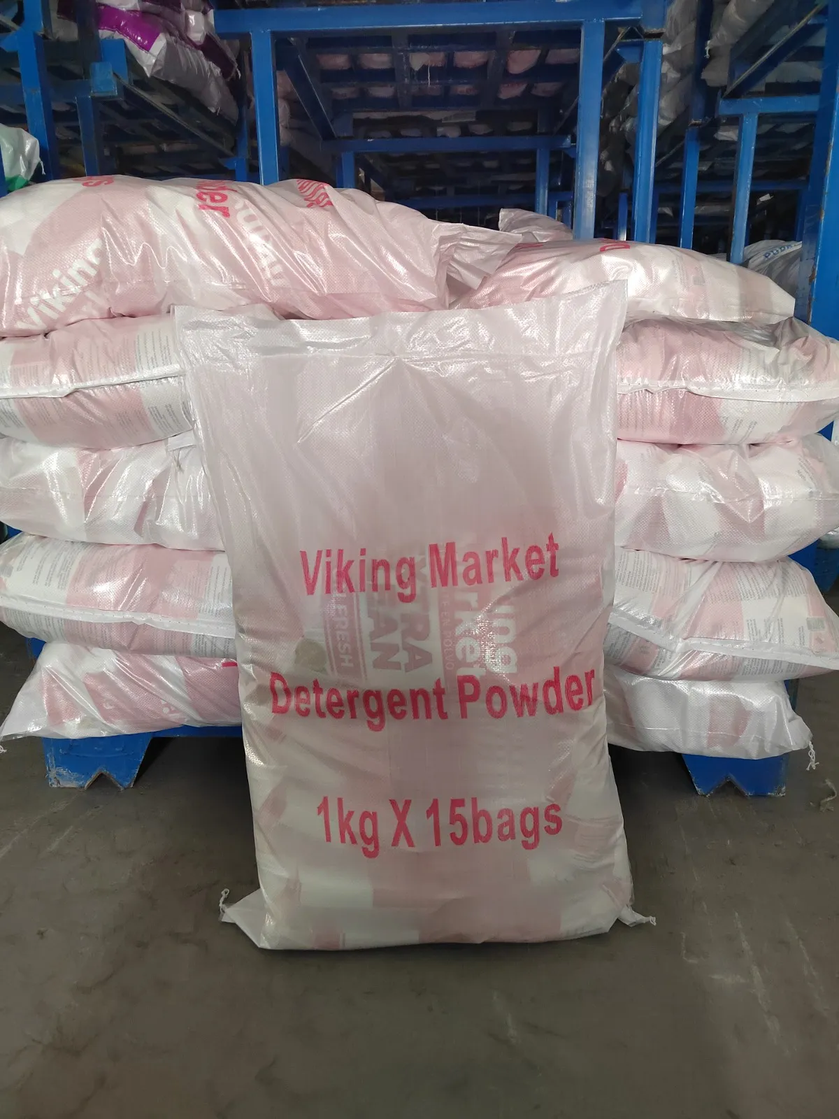 Bagged product prepared for shipment